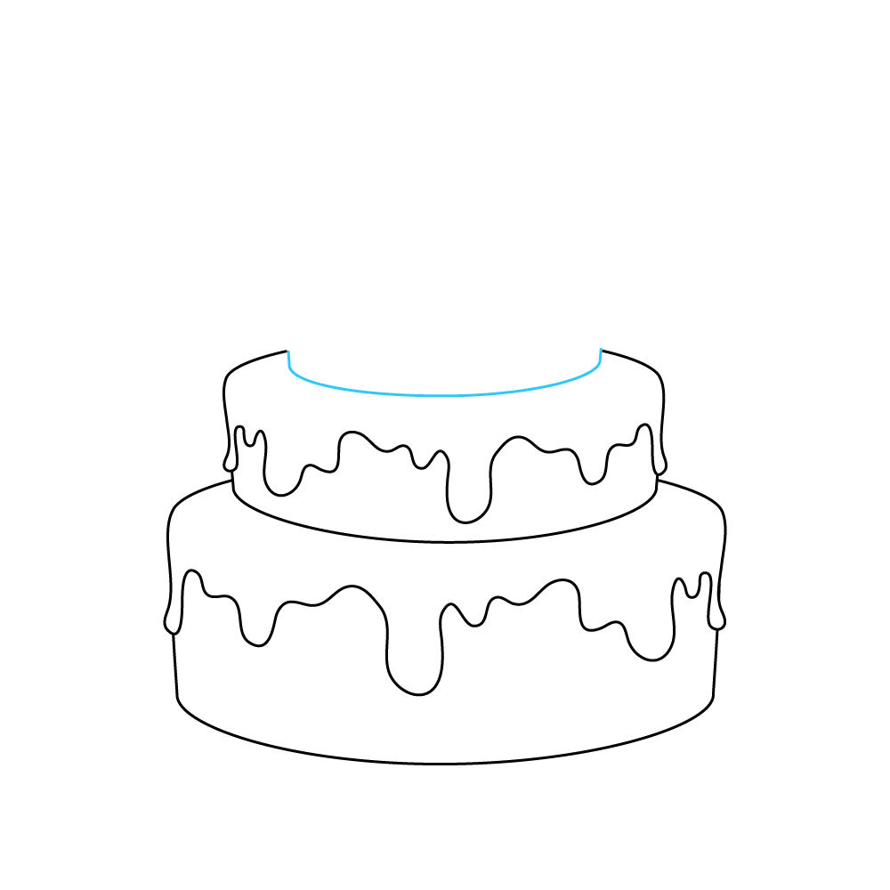 How to Draw A Cake Step by Step Step  5
