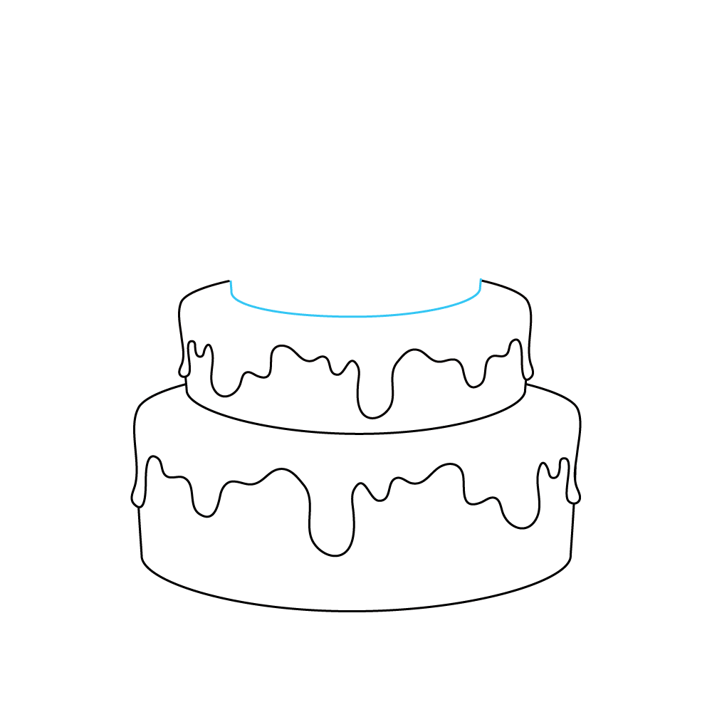 Birthday Cake Five Candles Drawing HighRes Vector Graphic  Getty Images