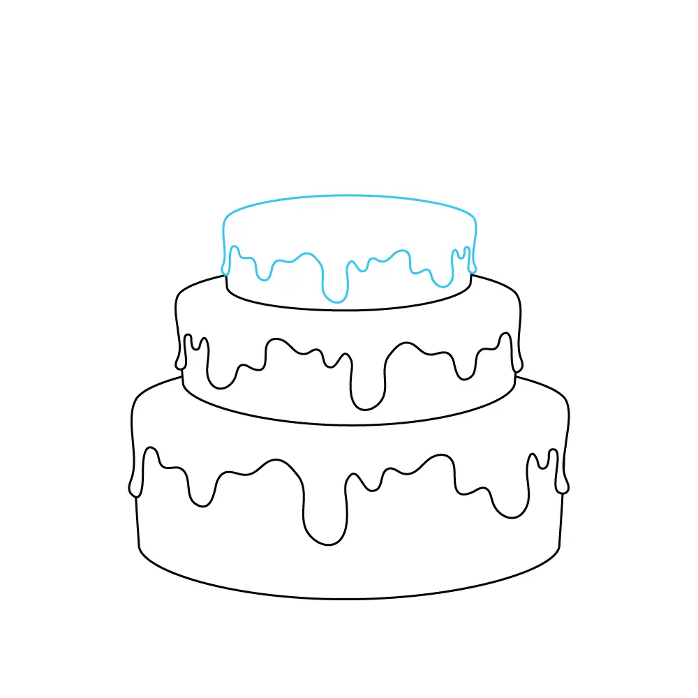 How to Draw A Cake Step by Step Step  6