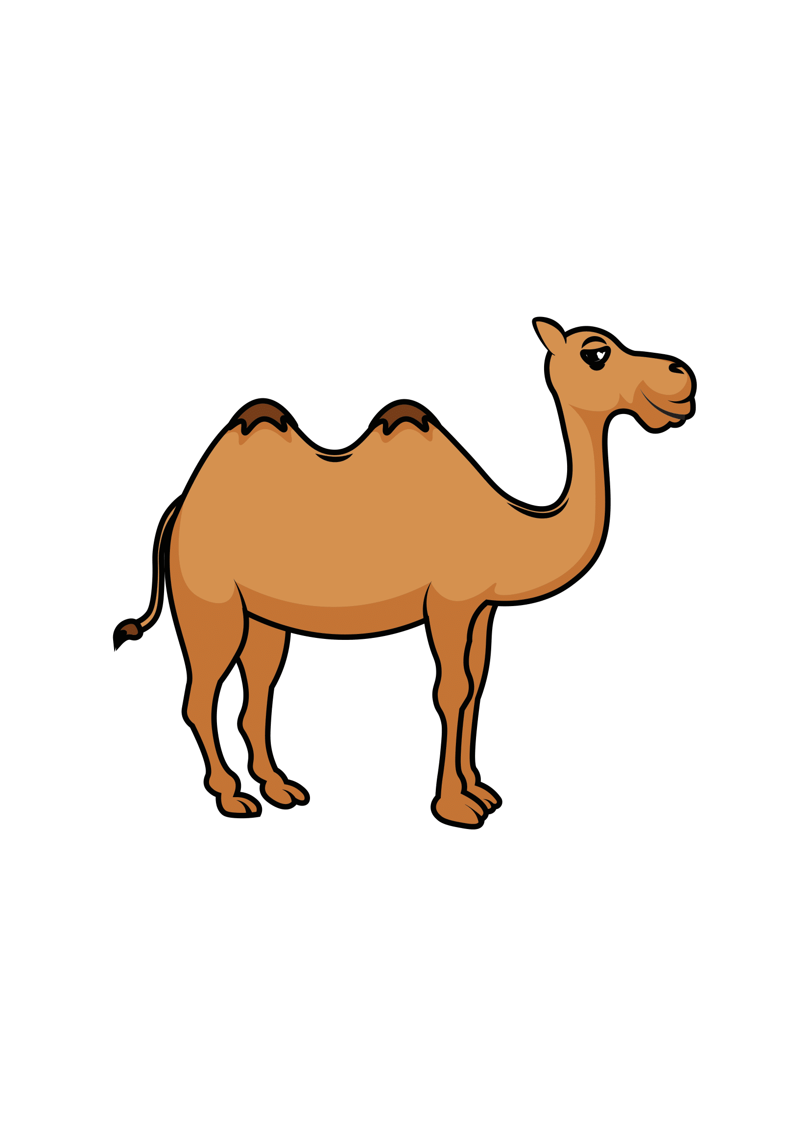 How to Draw A Camel Step by Step Printable