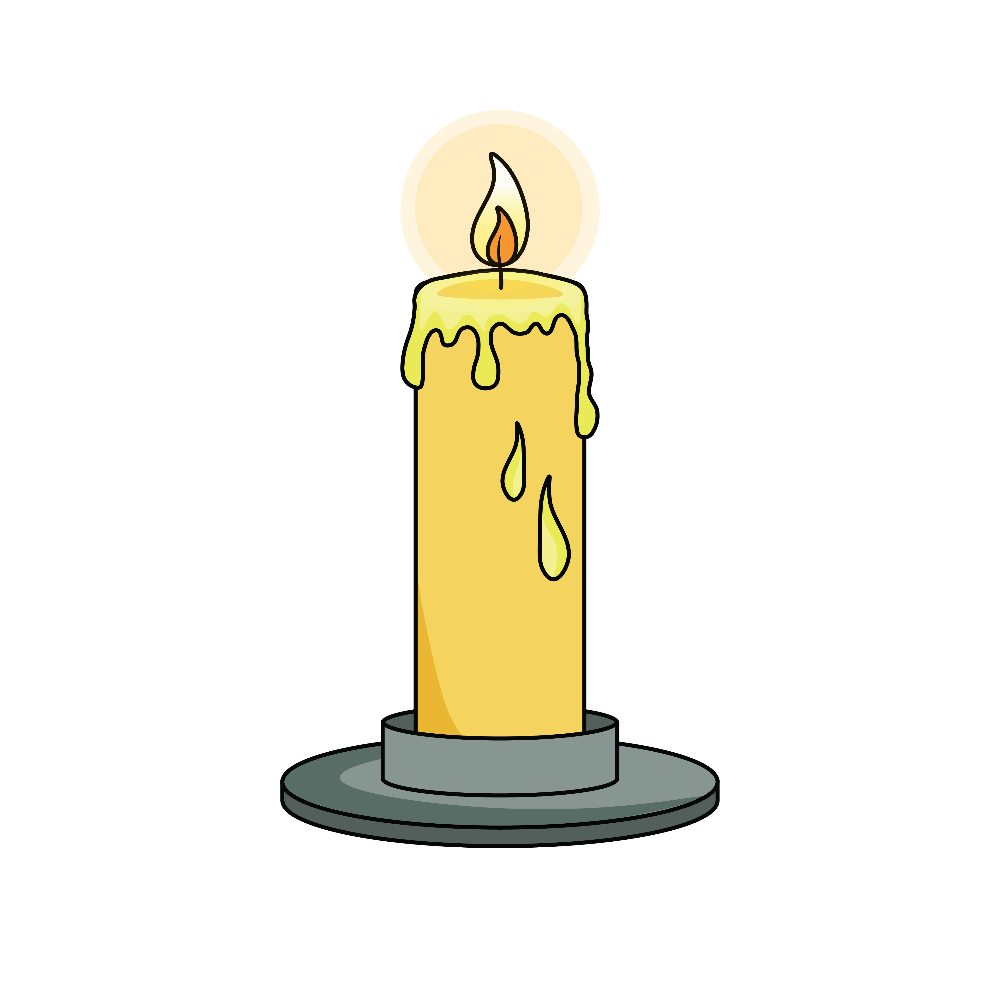 How to Draw A Candle Step by Step Thumbnail