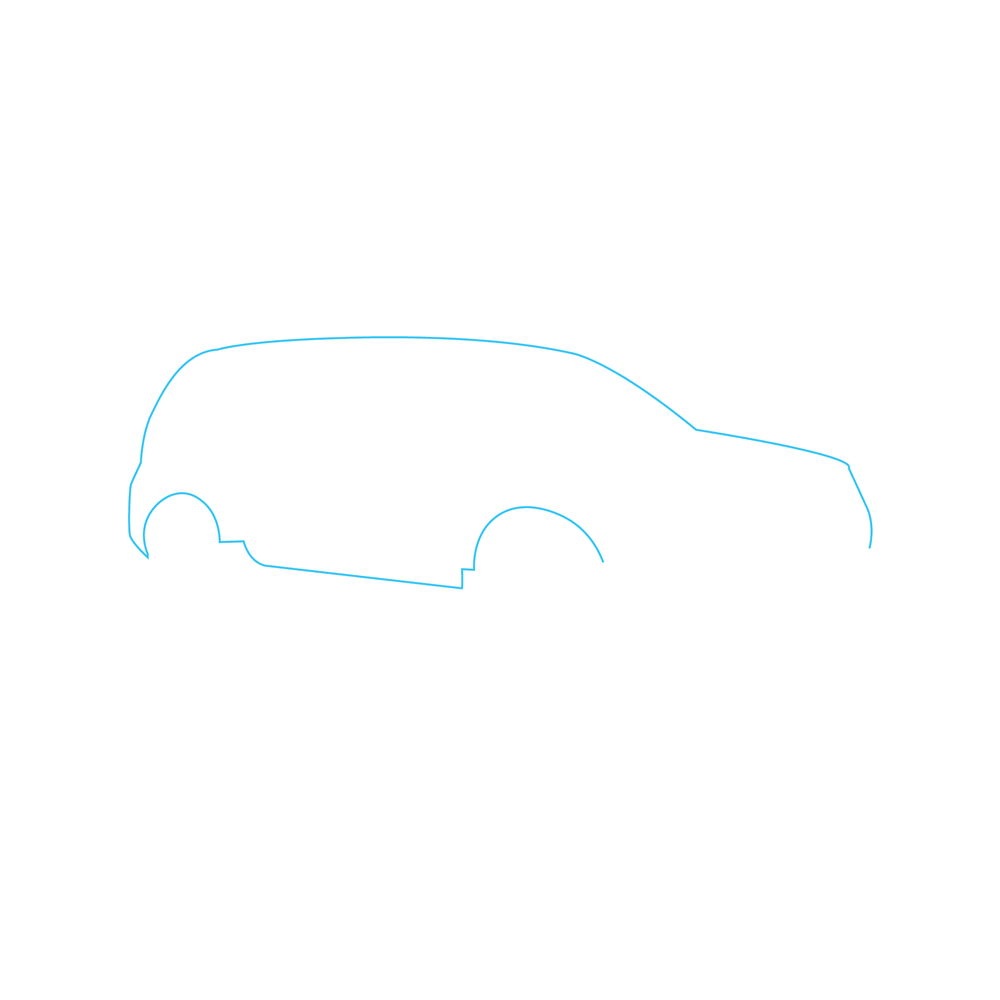 How to Draw A Car Step by Step Step  1