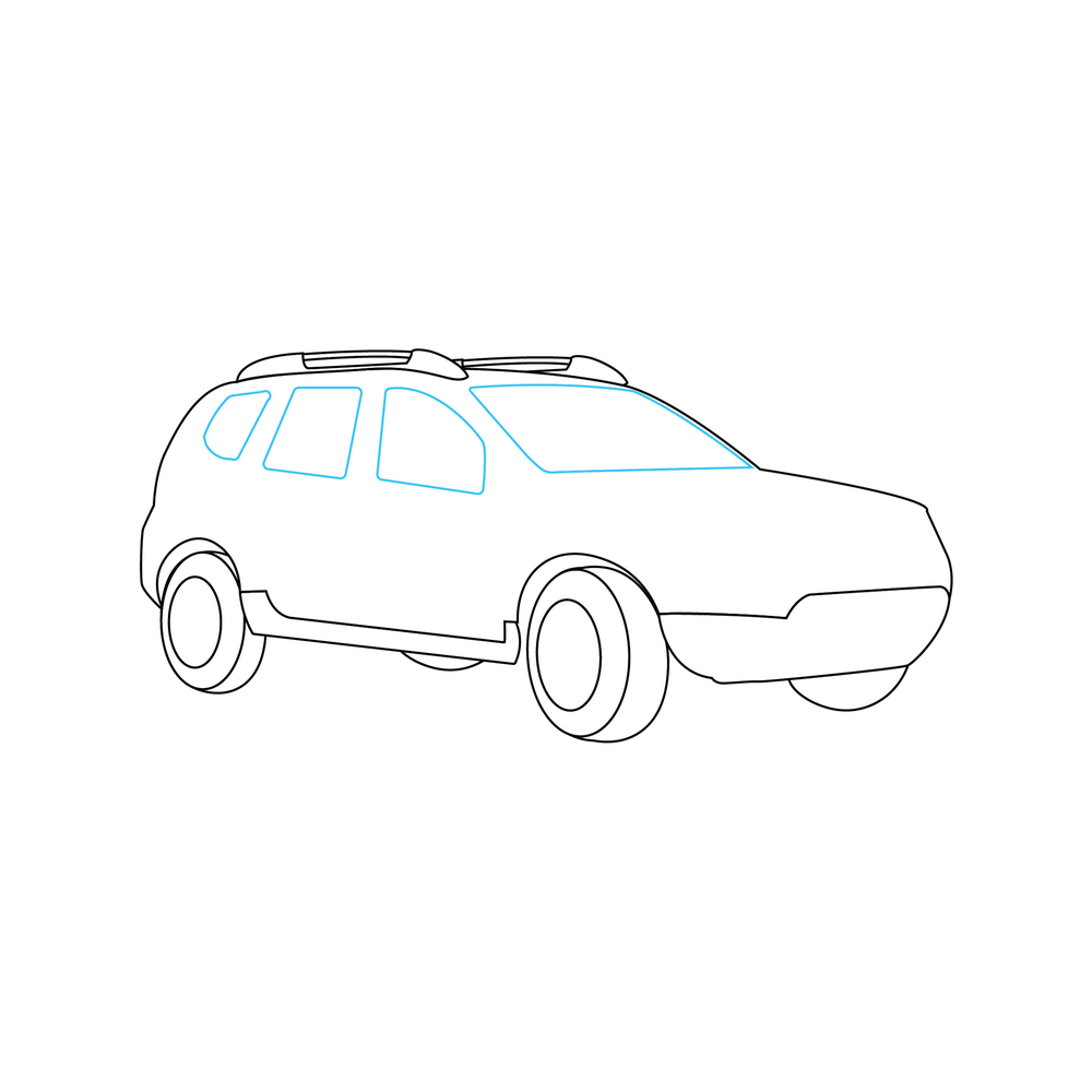 How to Draw A Car Step by Step Step  5