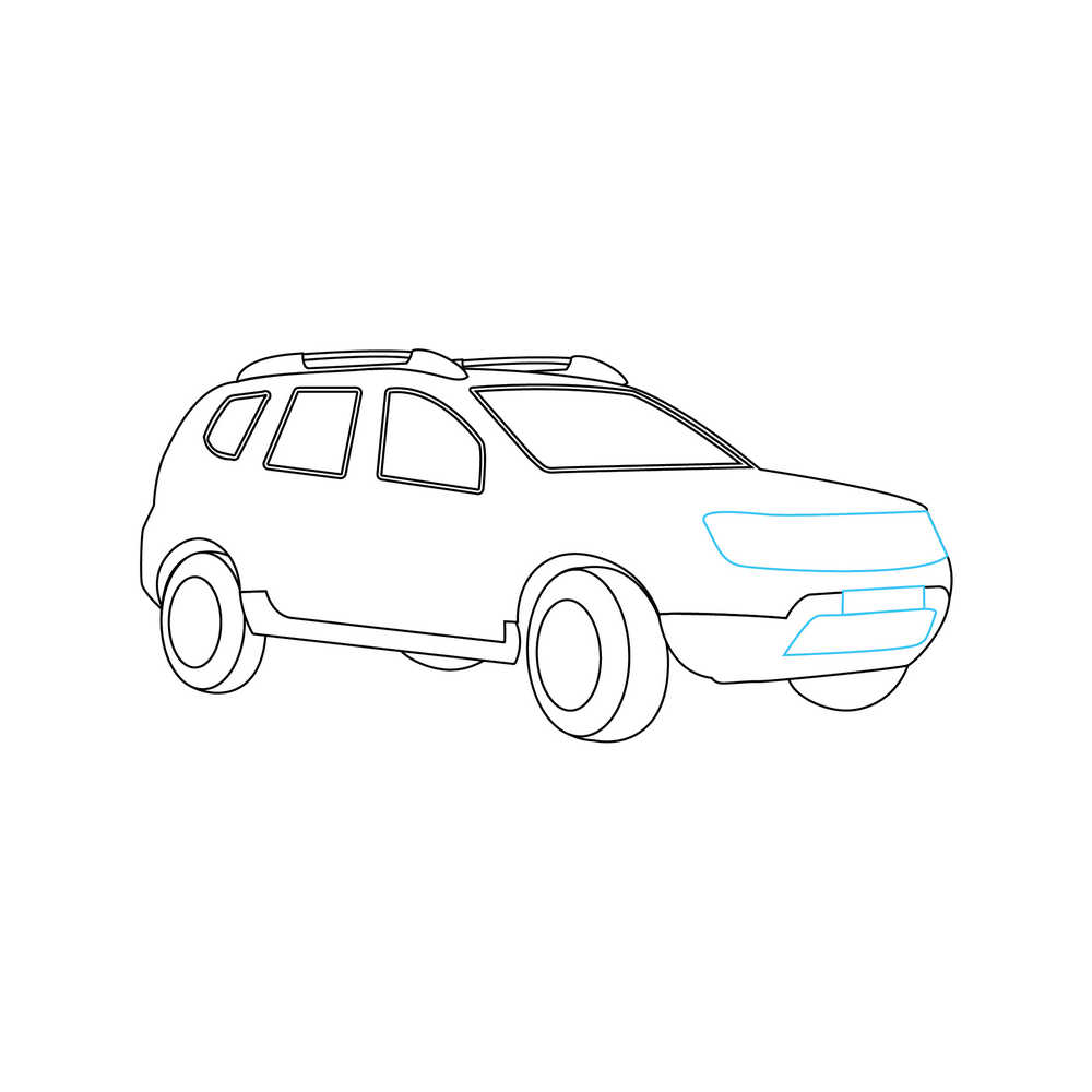 How to Draw A Car Step by Step Step  7