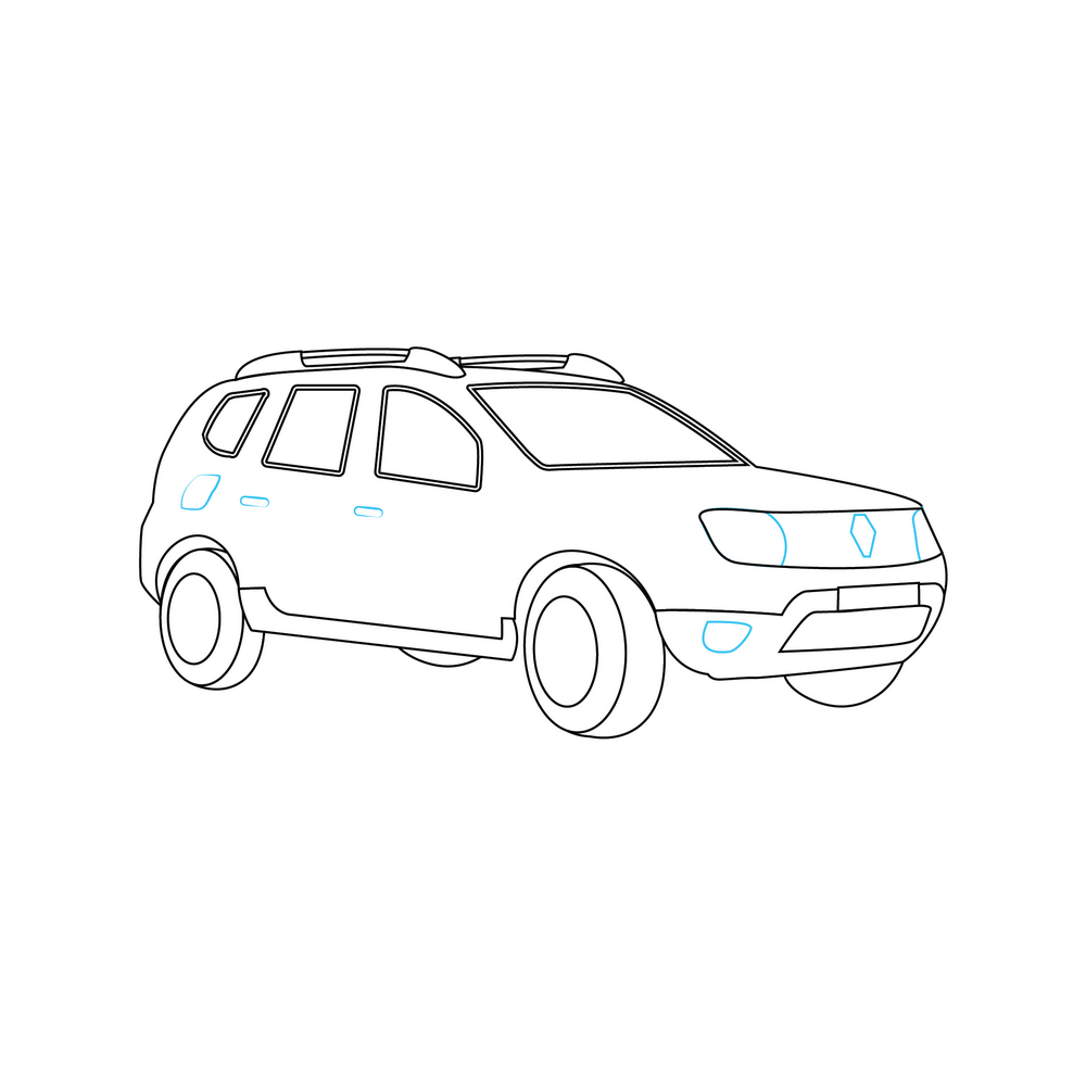 How to Draw A Car Step by Step Step  8