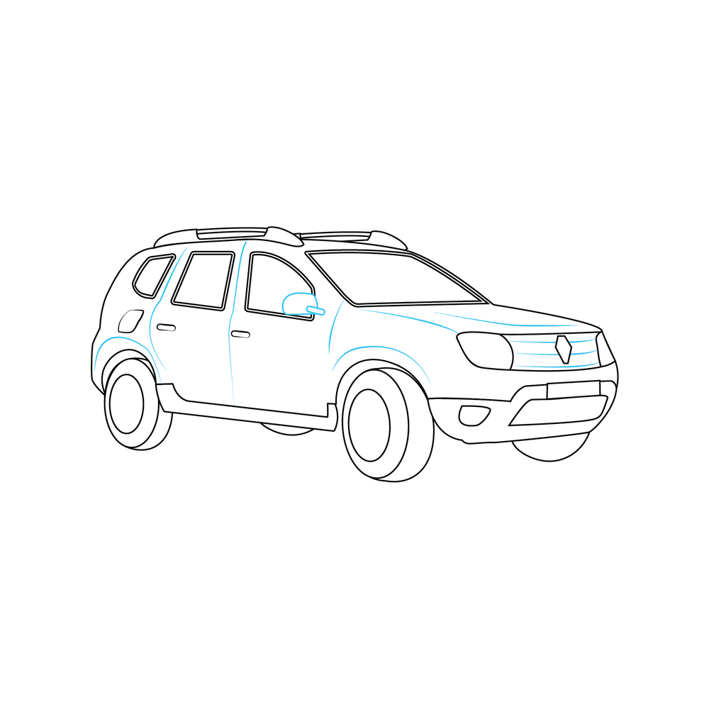 How to Draw A Car Step by Step Step  9