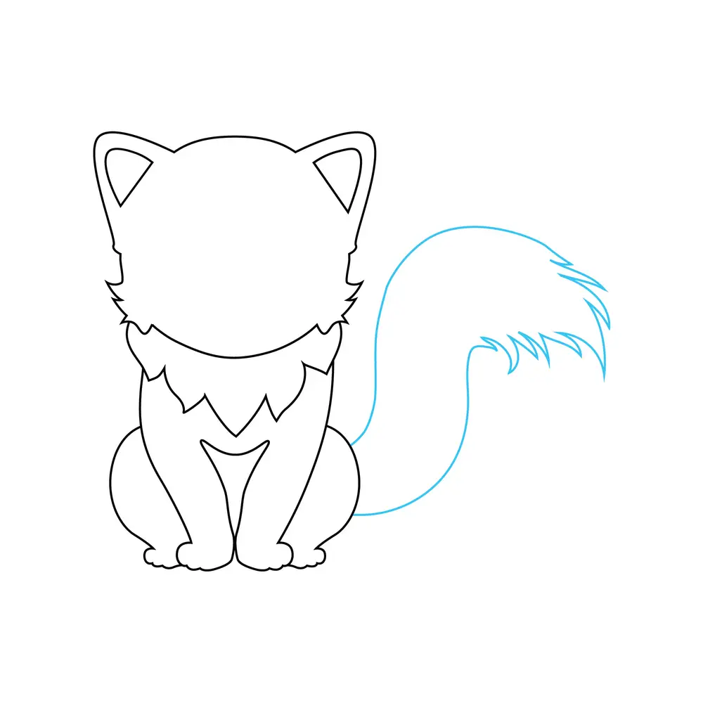 How to Draw A Cat Step by Step Step  5