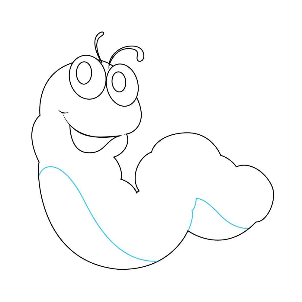 How to Draw A Caterpillar Step by Step Step  7