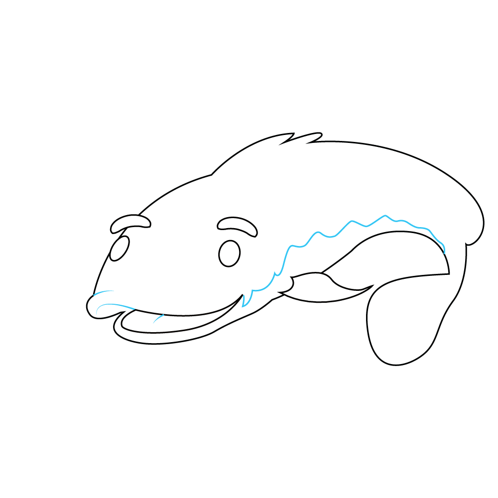 How to Draw A Catfish Step by Step Step  7