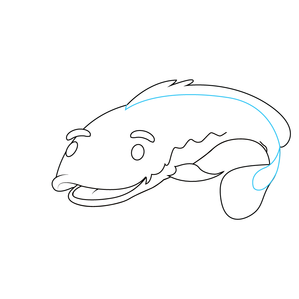 How to Draw A Catfish Step by Step Step  8