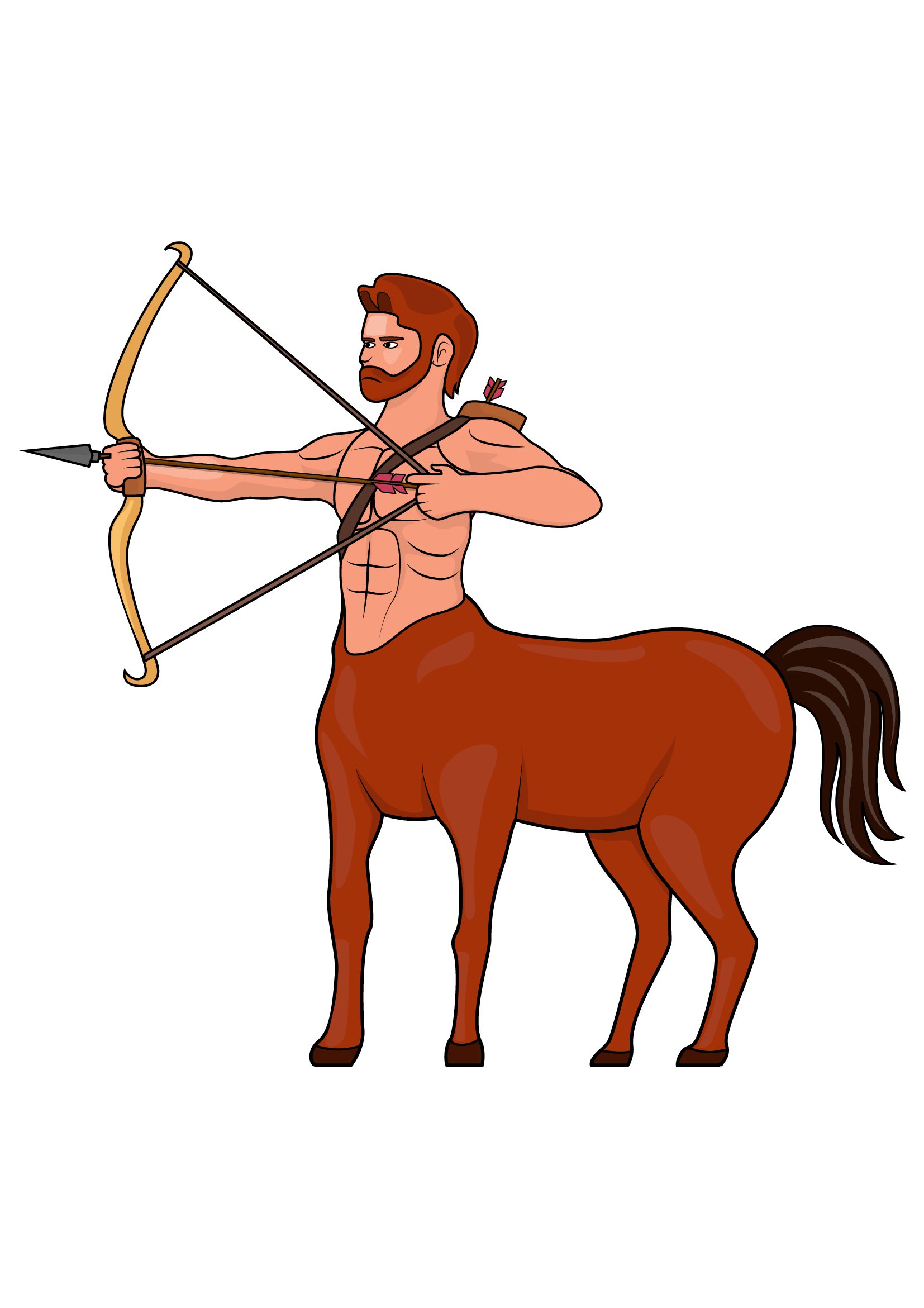 How to Draw A Centaur Step by Step Printable