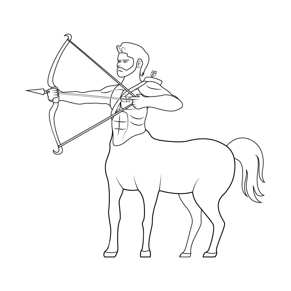 How to Draw A Centaur Step by Step Step  12