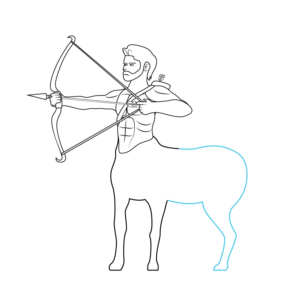 How to Draw A Centaur Step by Step Step  9