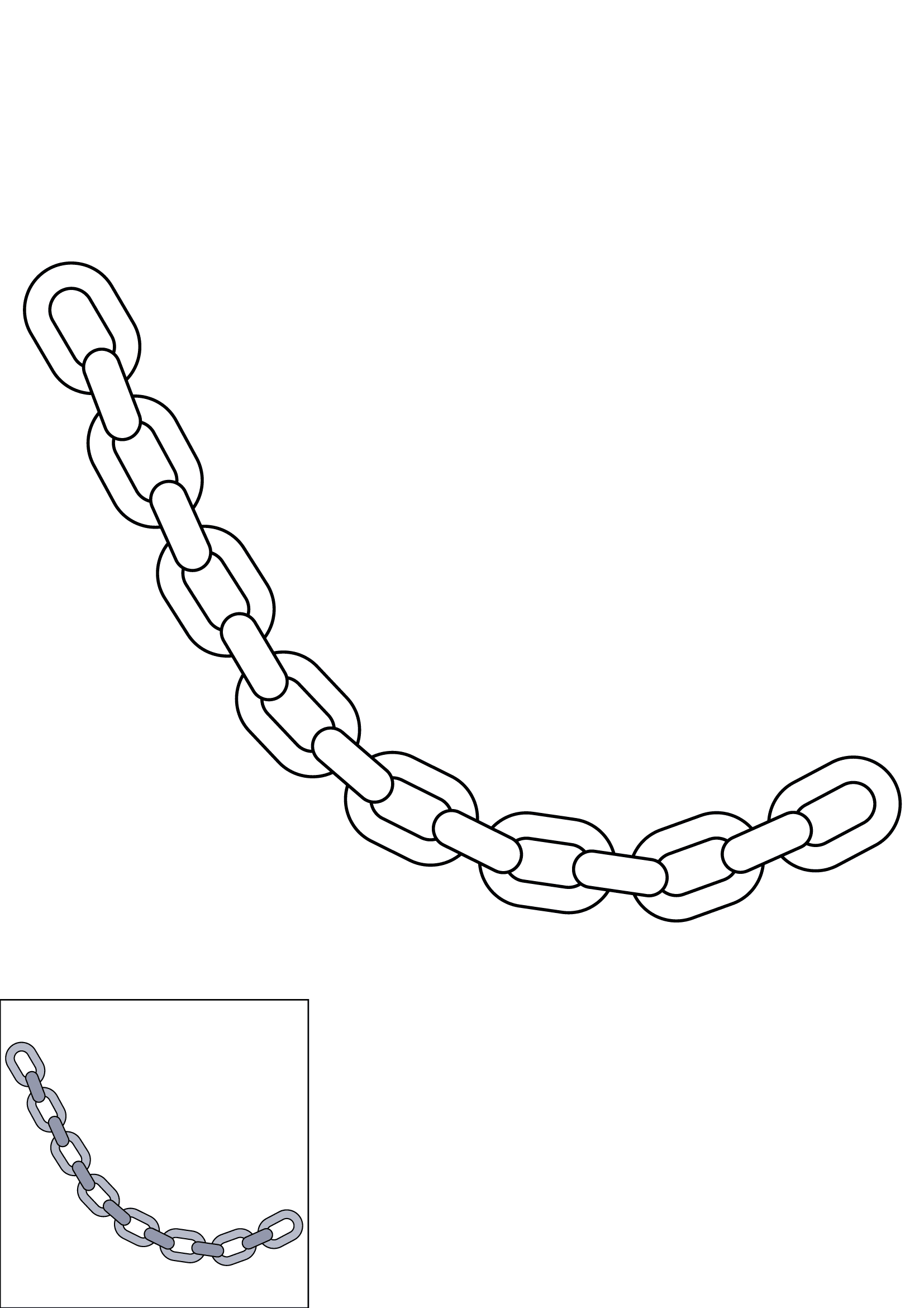 How to Draw A Chain Step by Step Printable Color