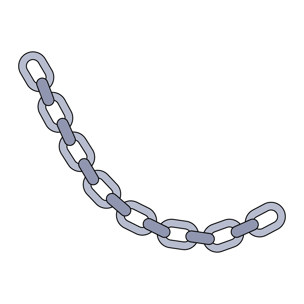 How To Draw A Chain Step By Step