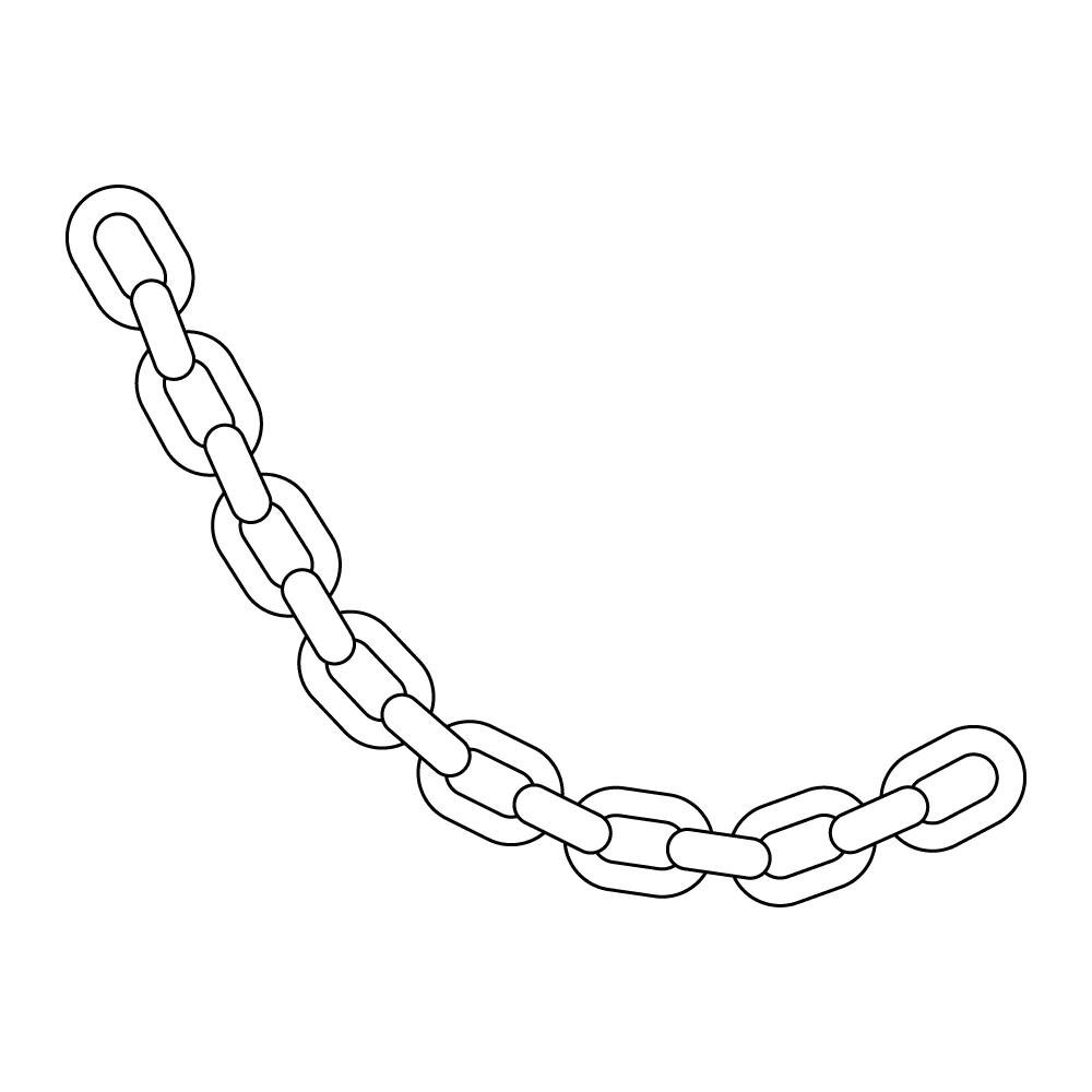 How to Draw A Chain Step by Step Step  9