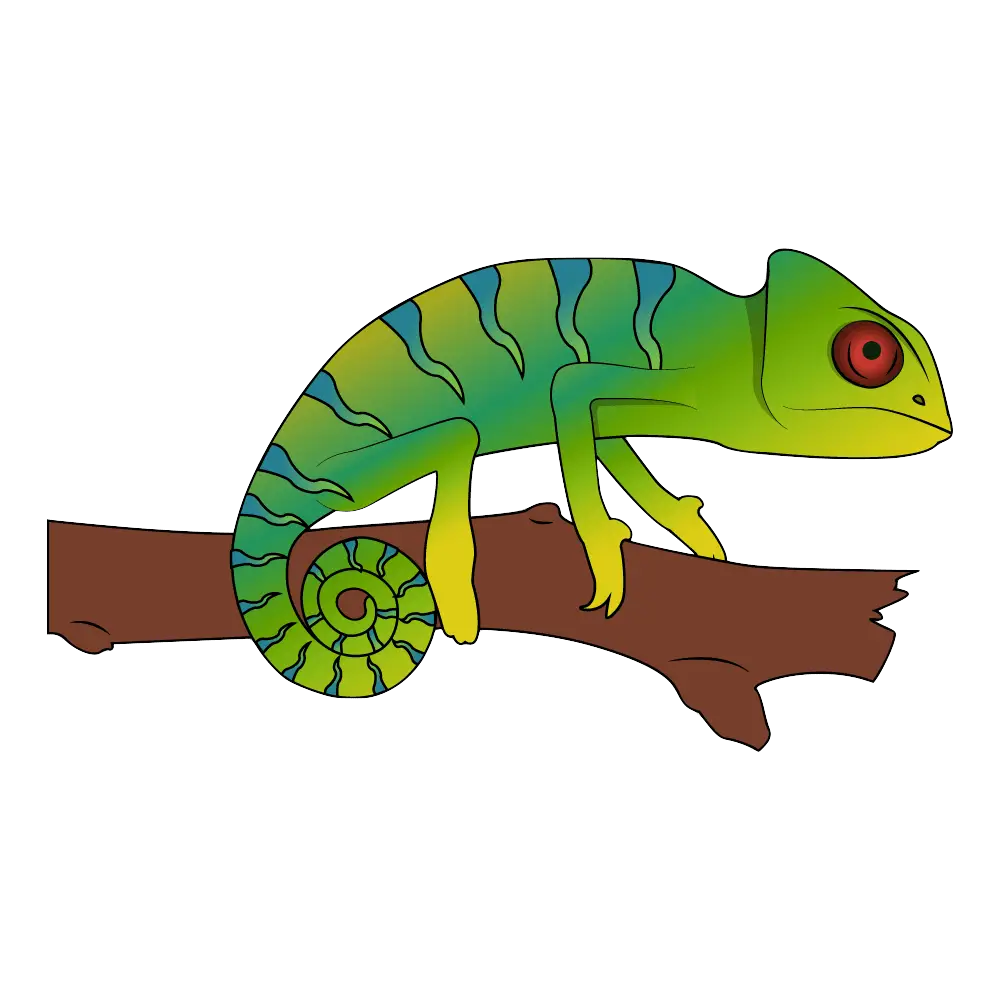How to Draw A Chameleon Step by Step Thumbnail