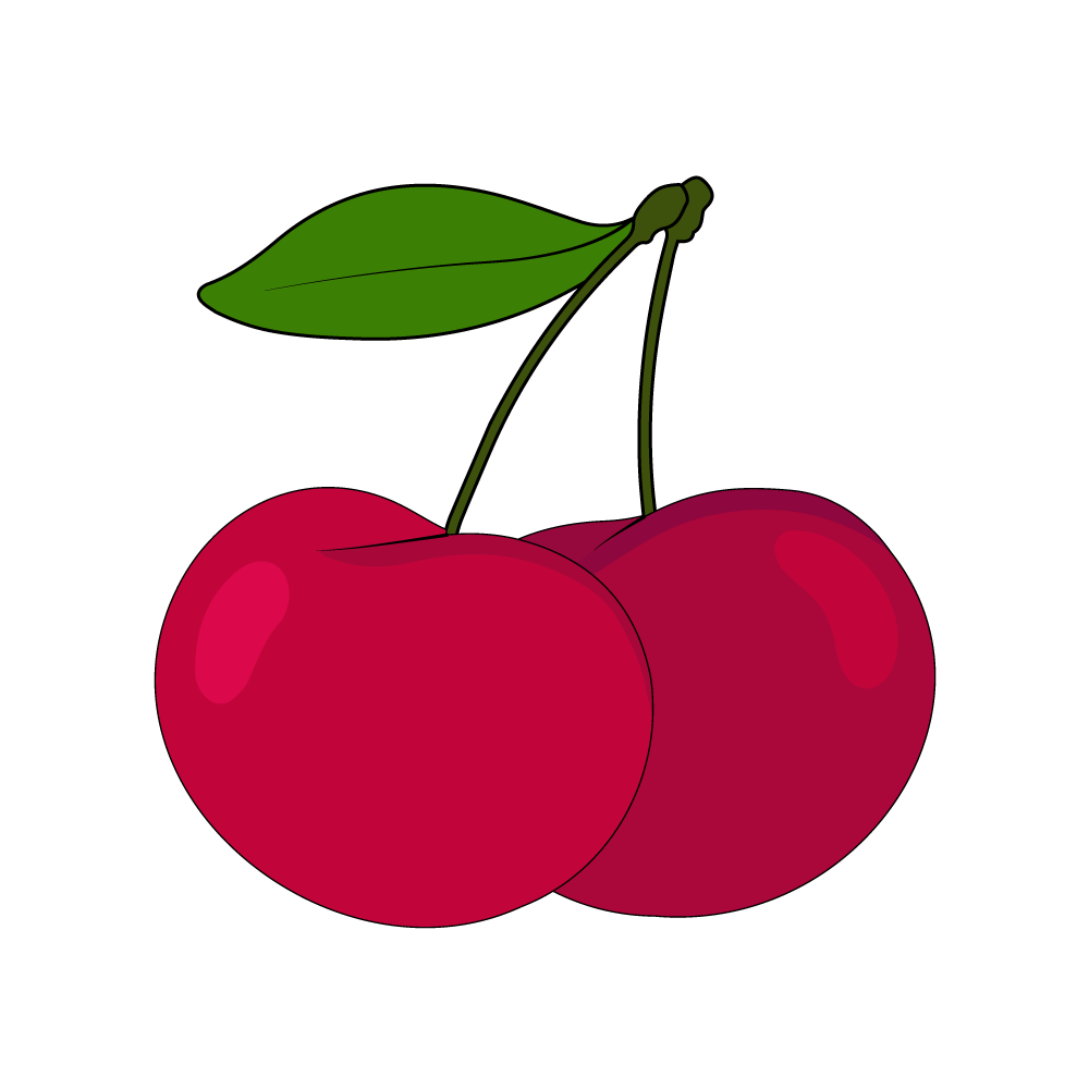 How to Draw A Cherry Step by Step Step  11