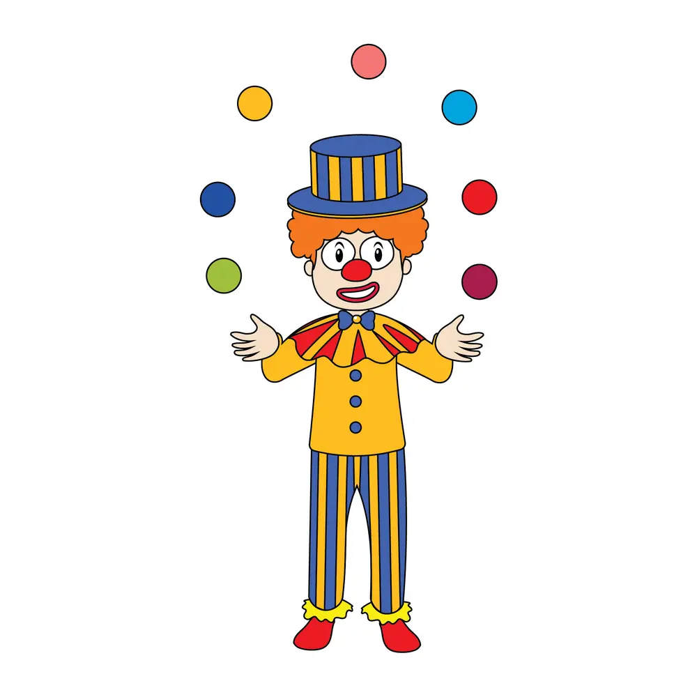 How to Draw A Clown Step by Step Step  11