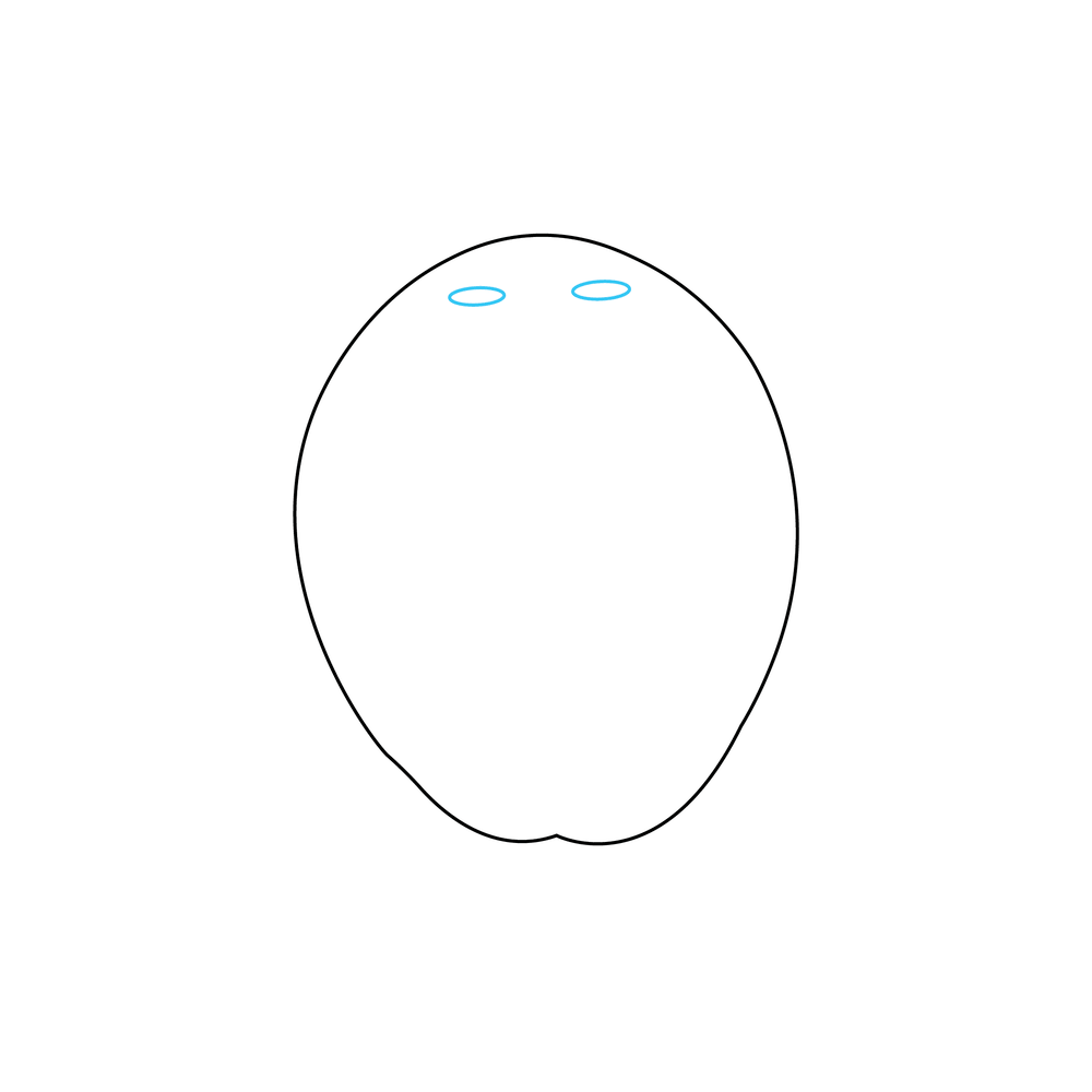 How to Draw A Coconut Step by Step Step  2
