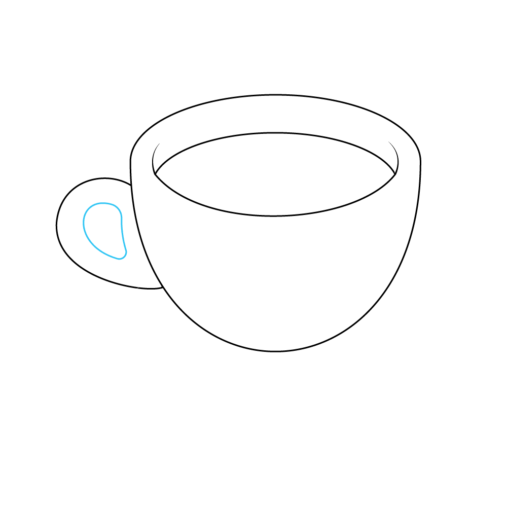 How to Draw A Coffee Cup Step by Step Step  6