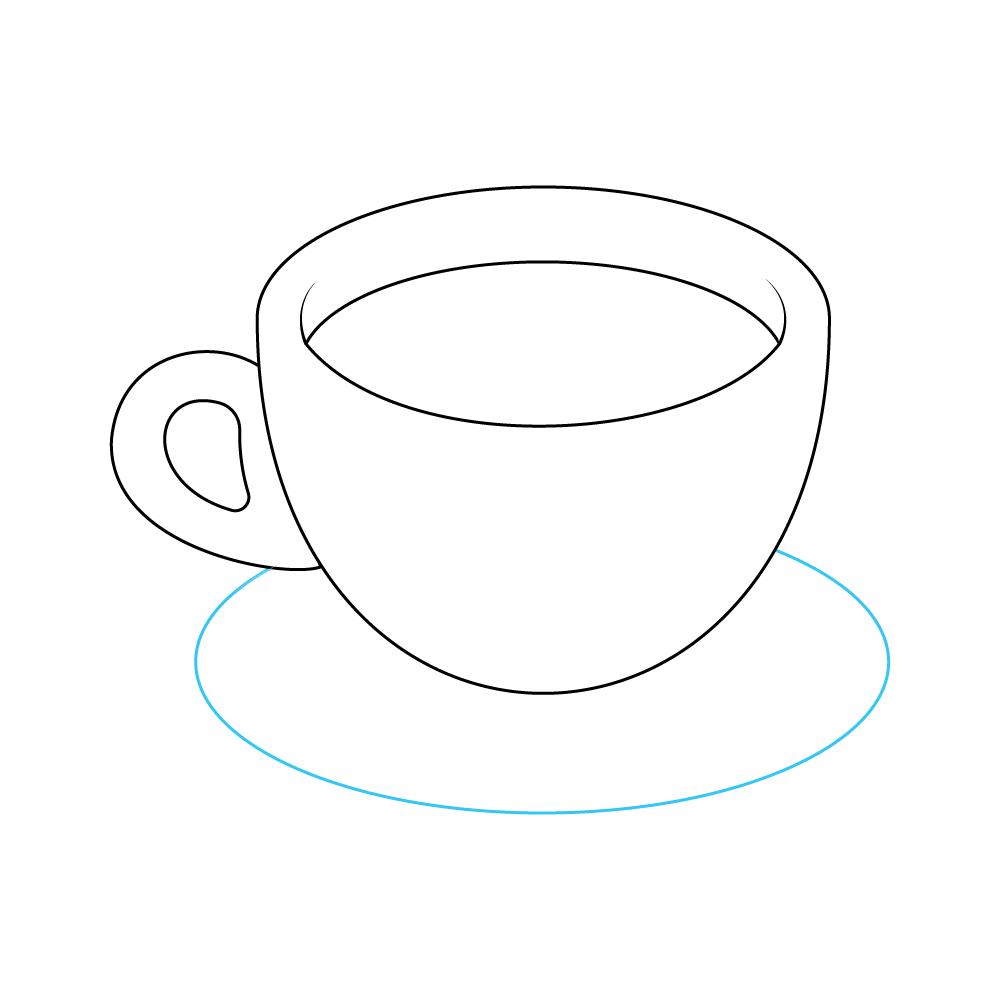 How to Draw A Coffee Cup Step by Step Step  7