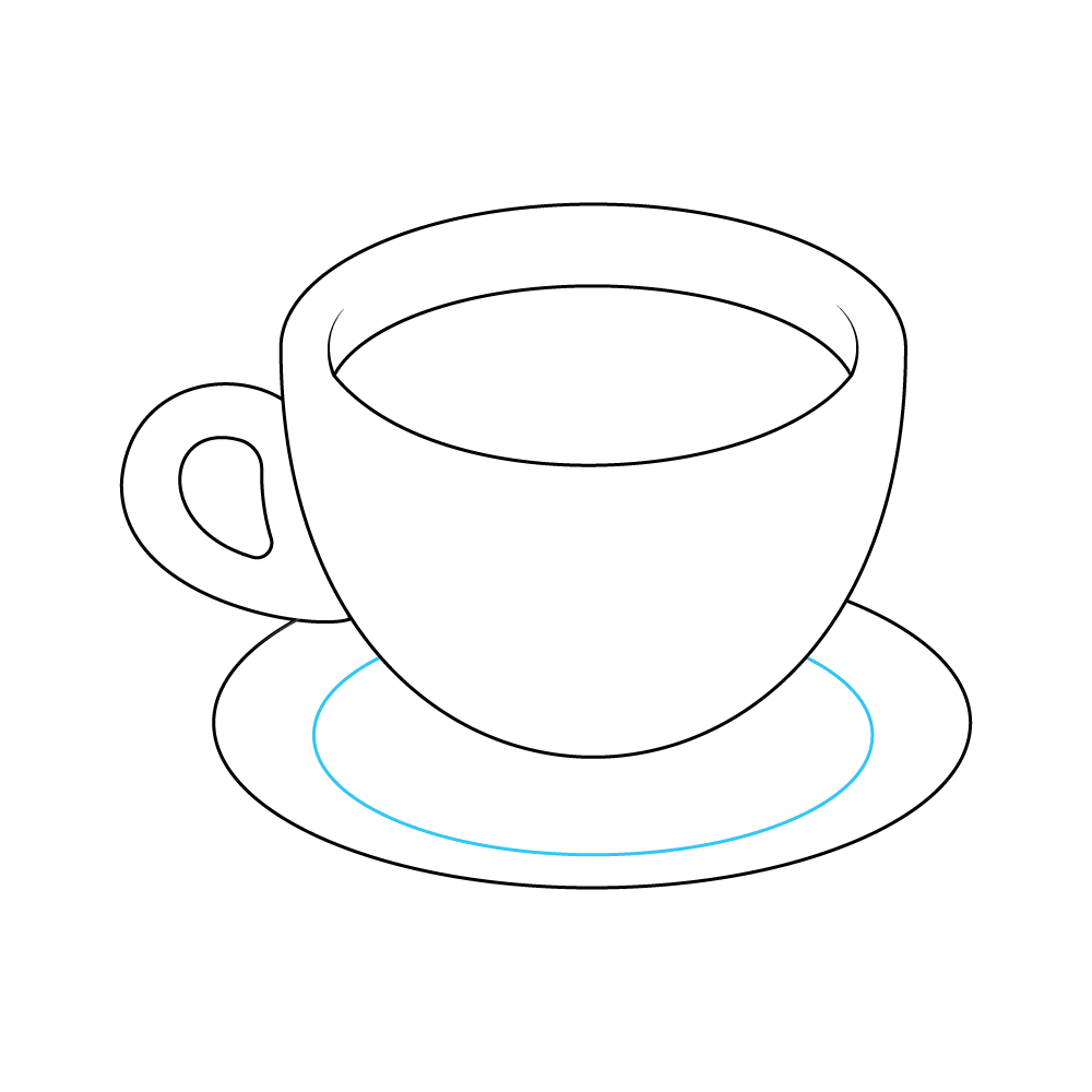 How to Draw A Coffee Cup Step by Step Step  8