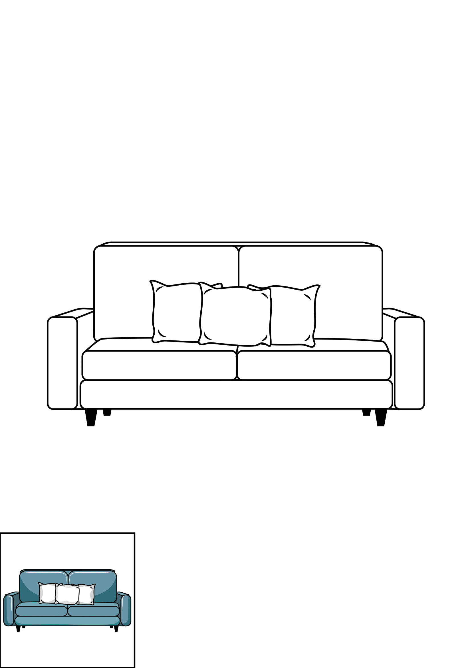 How to Draw A Couch Step by Step Printable Color