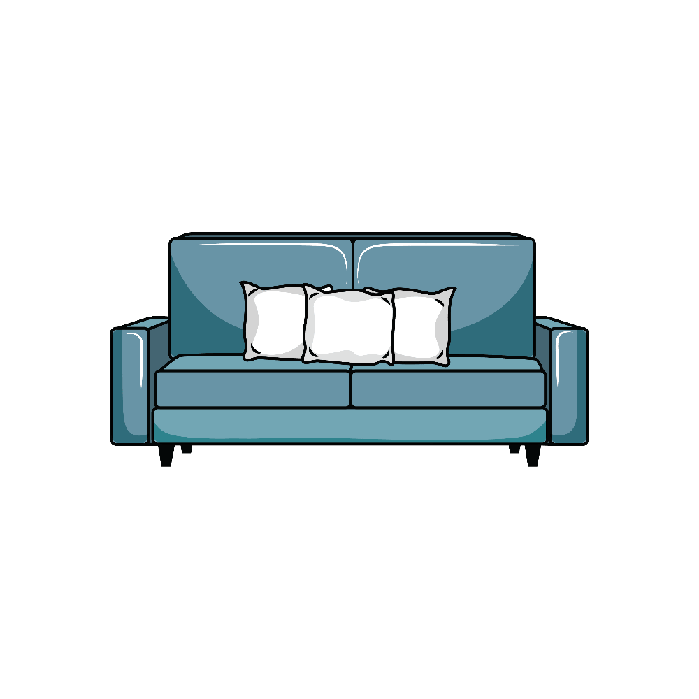 How to Draw A Couch Step by Step Thumbnail