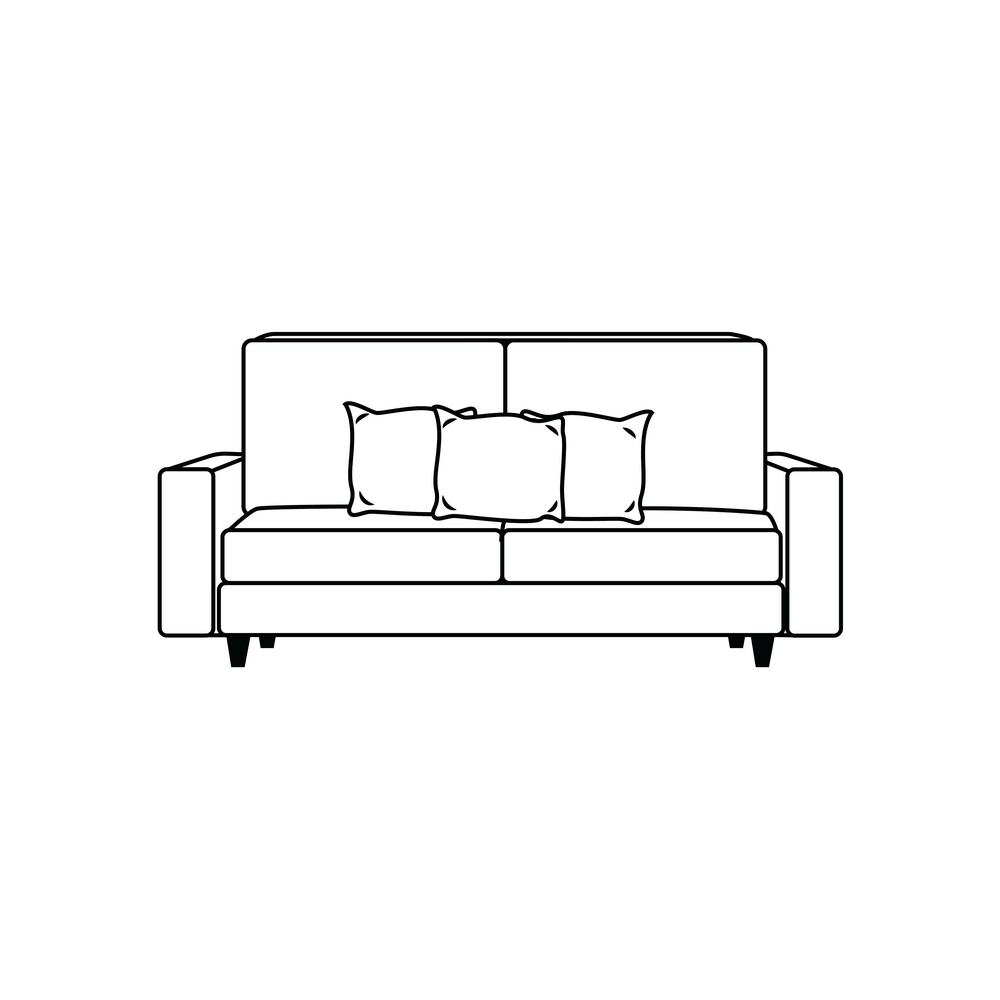 How to Draw A Couch Step by Step Step  8