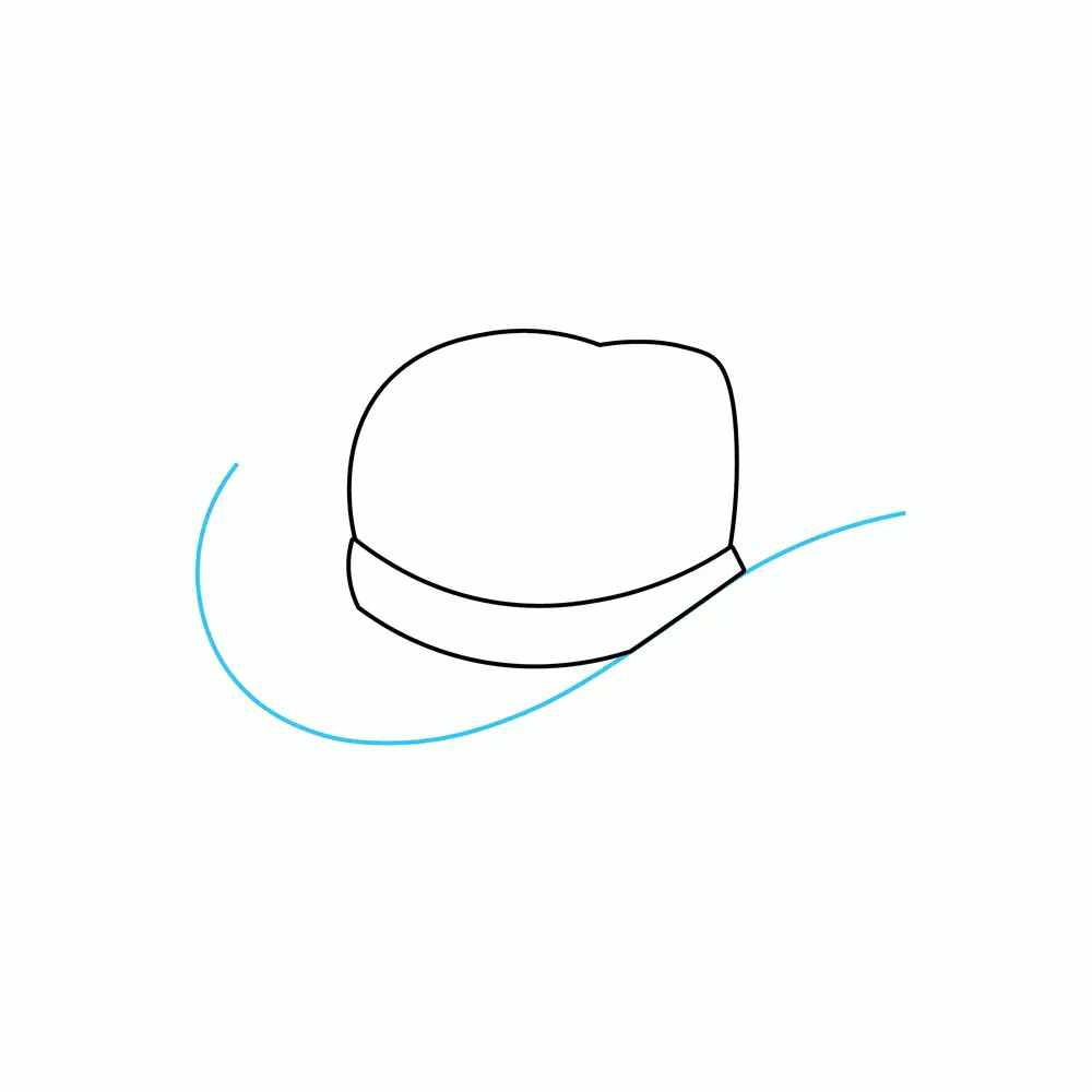 How to Draw A Cowboy Hat Step by Step Step  3