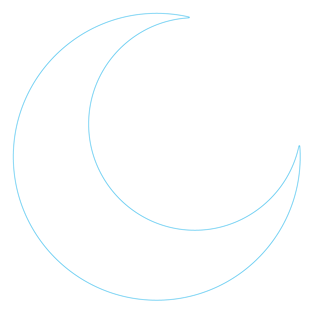 How to Draw A Crescent Moon Step by Step Step  3
