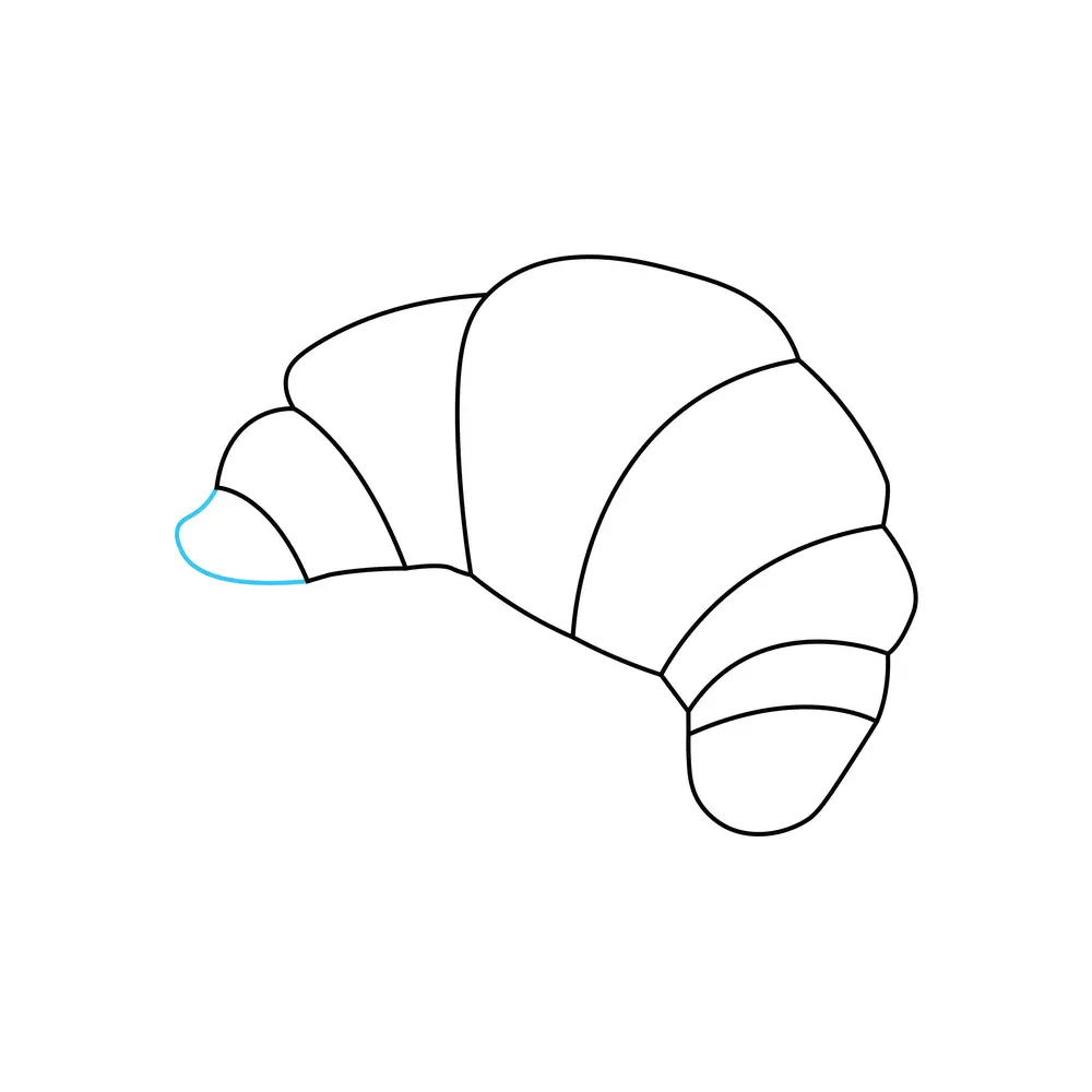 How to Draw A Croissant Step by Step Step  7