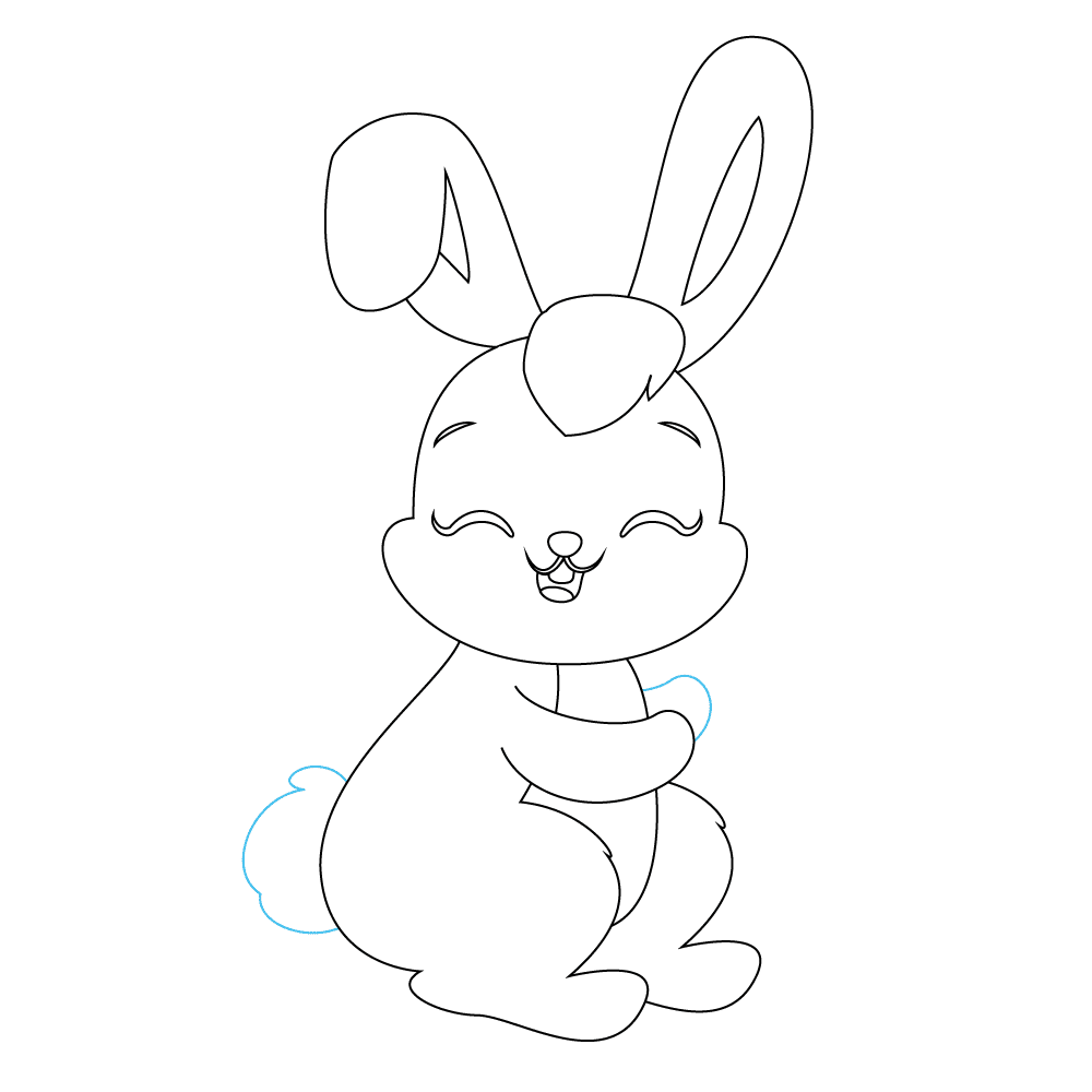 How to Draw A Cute Bunny Step by Step Step  8