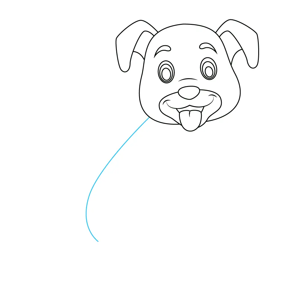 How to Draw A Cute Dog Step by Step Step  6