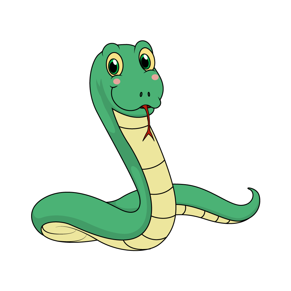How to Draw A Cute Snake Step by Step Step  12