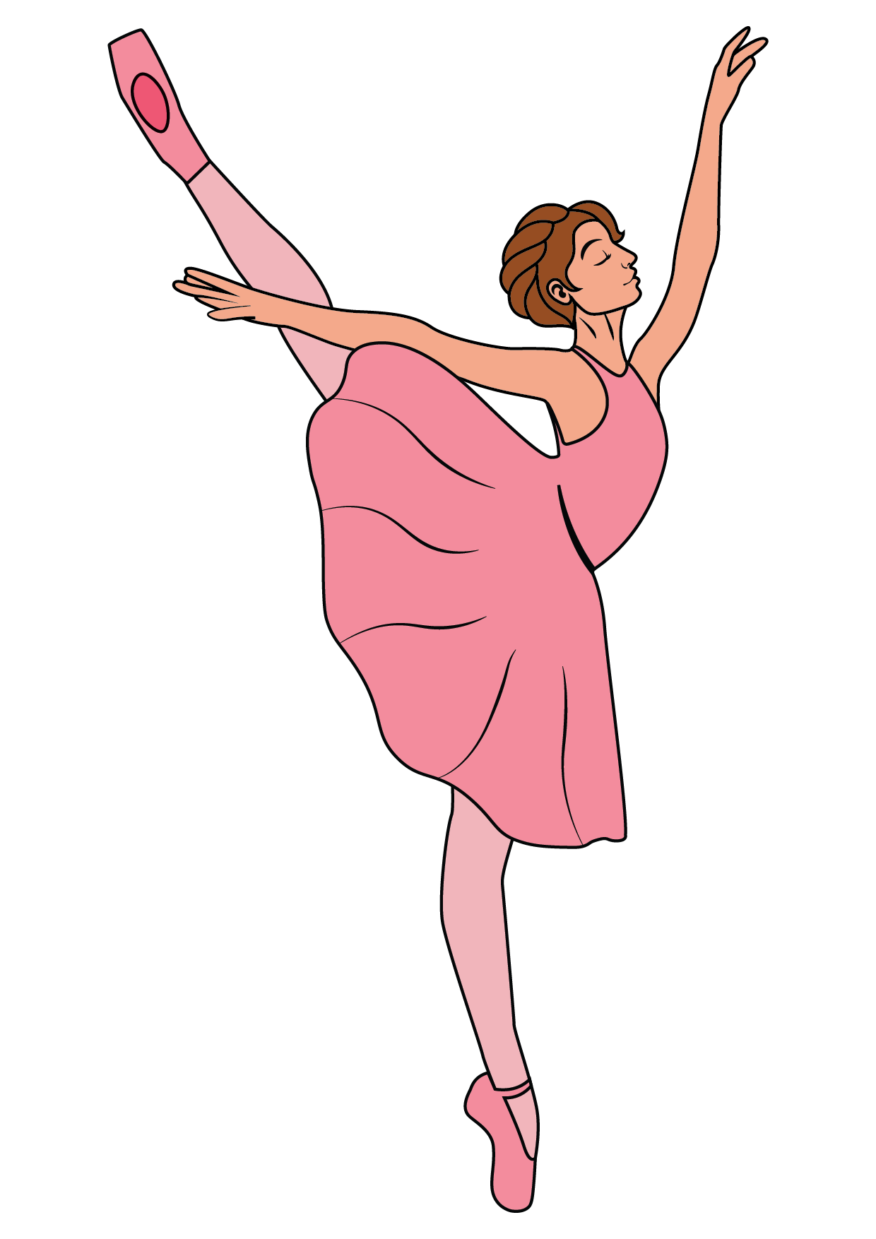 How to Draw A Dancer Step by Step Printable