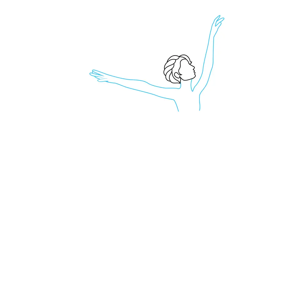 How to Draw A Dancer Step by Step Step  3