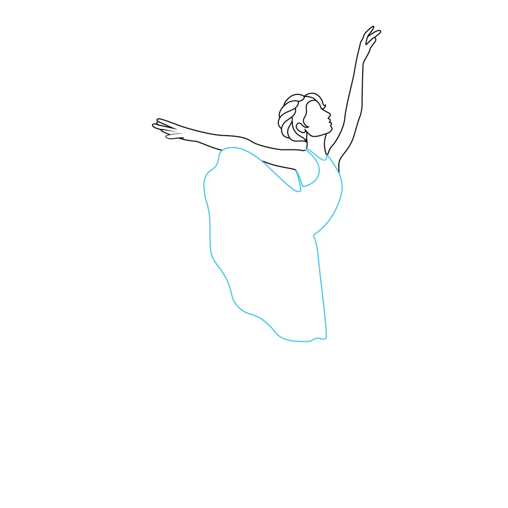 How to Draw A Dancer Step by Step Step  4
