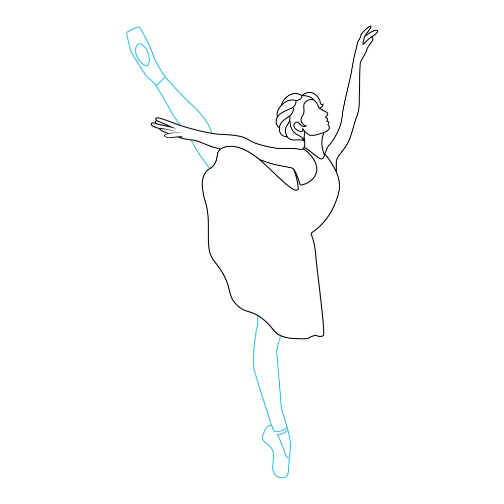 How to Draw A Dancer Step by Step Step  5