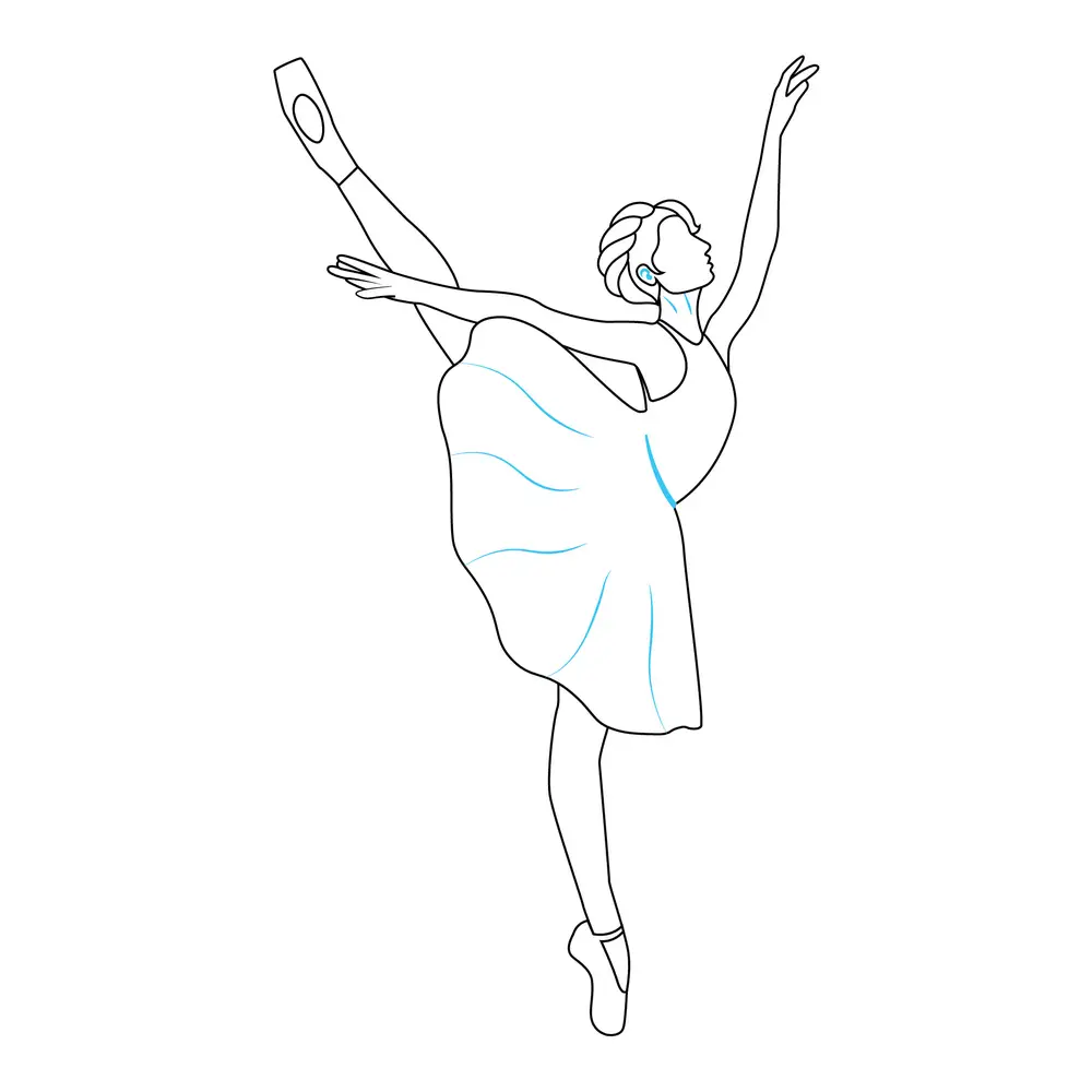 How to Draw A Dancer Step by Step Step  6