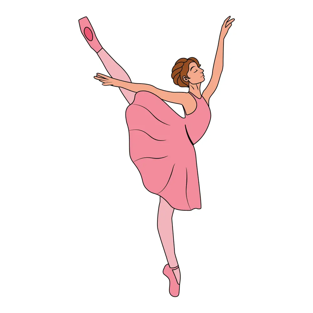 How to Draw A Dancer Step by Step Step  9