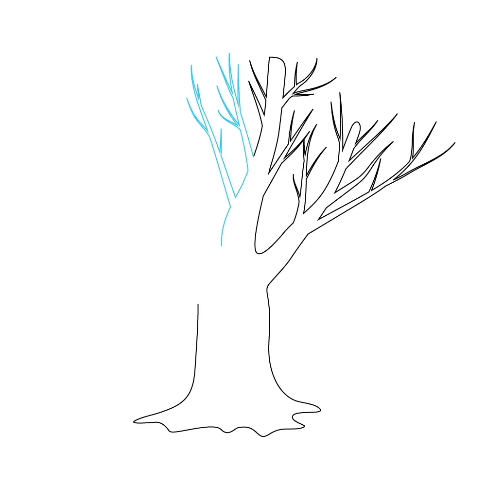 How to Draw A Dead Tree Step by Step Step  6