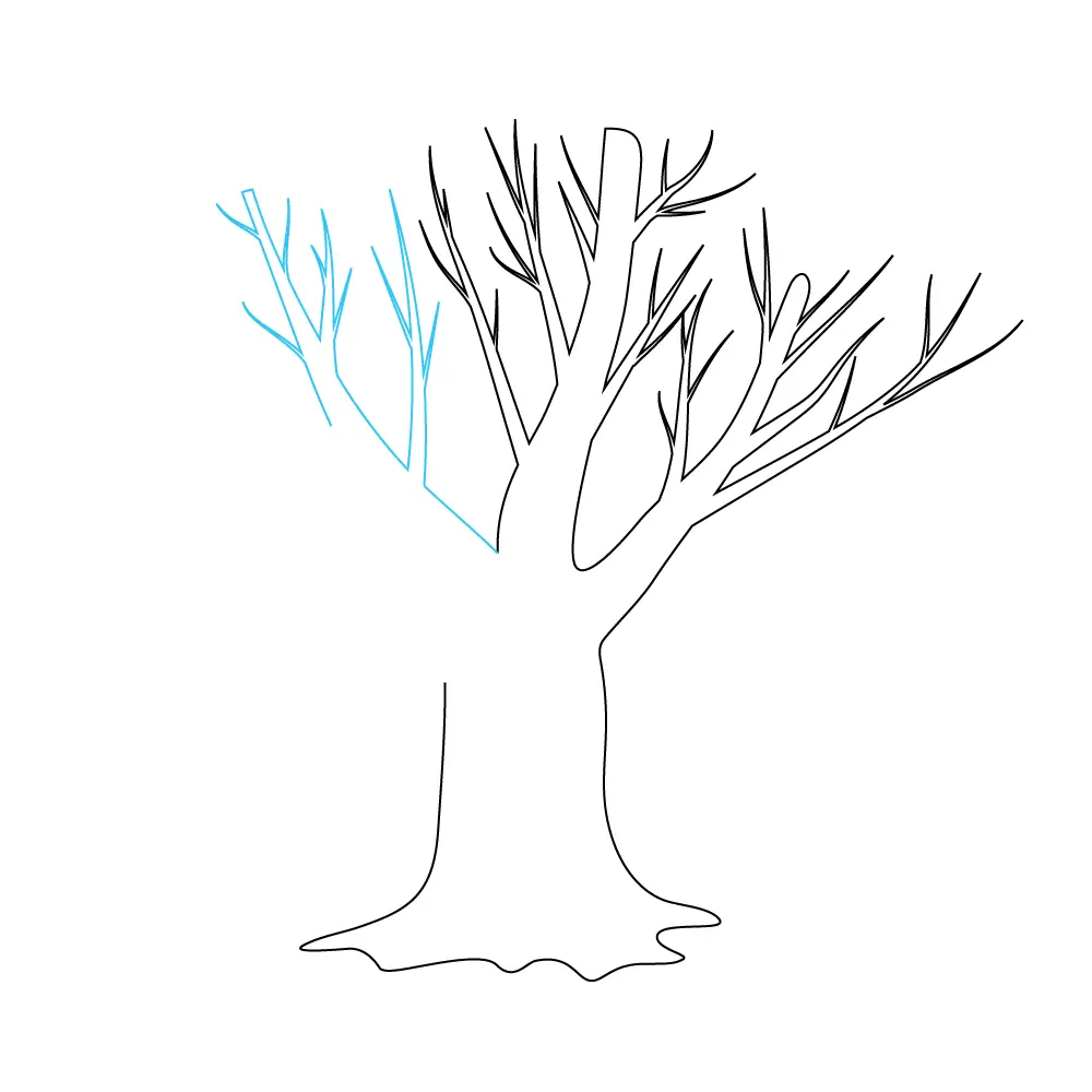 How to Draw A Dead Tree Step by Step Step  7