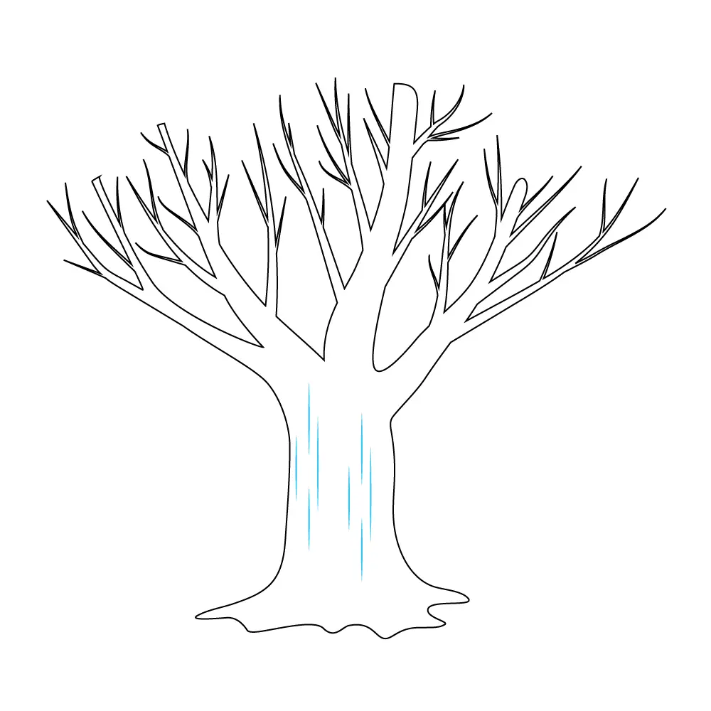 How to Draw A Dead Tree Step by Step Step  9