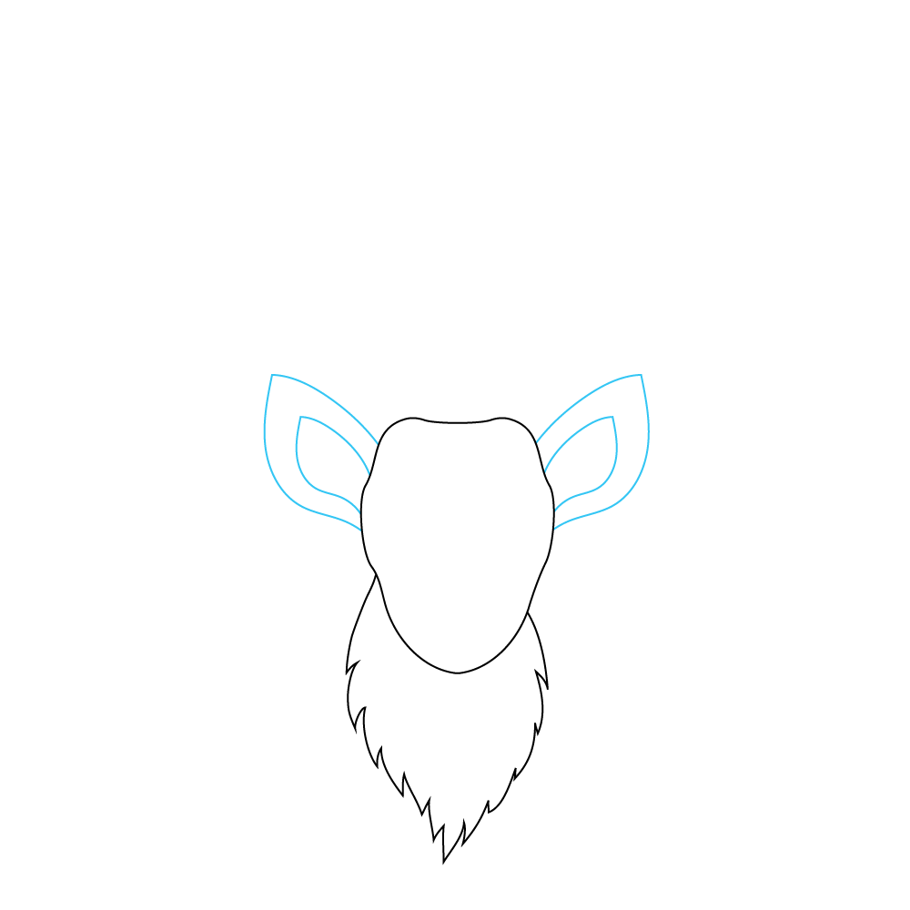 How to Draw A Deer Head Step by Step Step  3