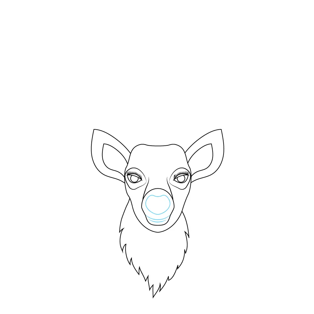 How to Draw A Deer Head Step by Step Step  6