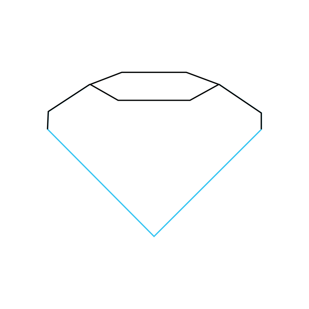 How to Draw A Diamond Step by Step Step  3