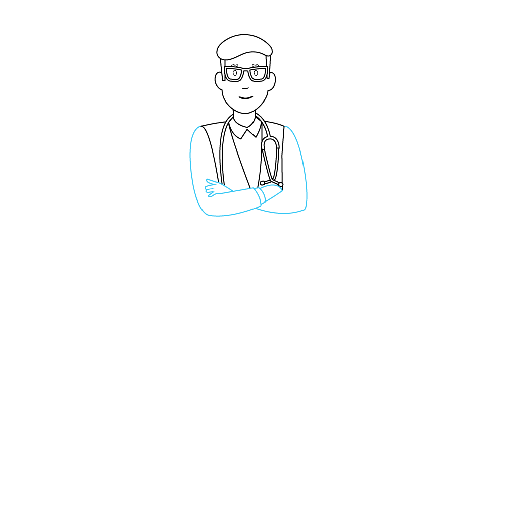 How to Draw A Doctor Step by Step Step  5