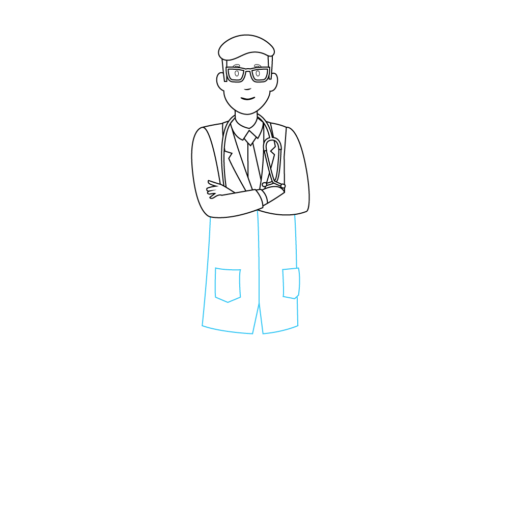 How to Draw A Doctor Step by Step Step  7